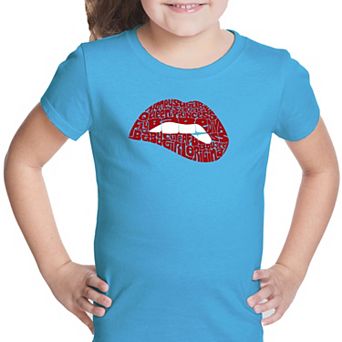 Savage Lips - Girl's Word Art T-shirt