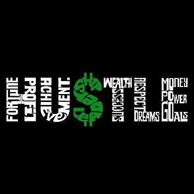 Large Word Art Tote Bag - Hustle