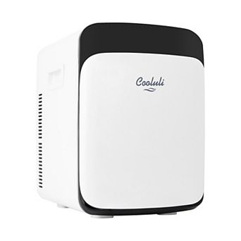 Cooluli 10l Mini Fridge For Bedroom - Car, Office Desk & College Dorm Room - 12v Portable Cooler