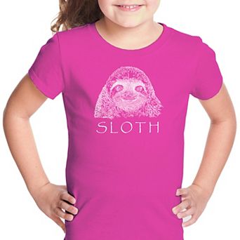 Sloth - Girl's Word Art T-shirt