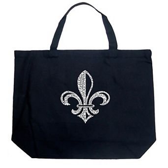 Large Word Art Tote Bag - LYRICS TO WHEN THE SAINTS GO MARCHING IN