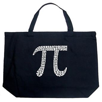 Large Word Art Tote Bag - THE FIRST 100 DIGITS OF PI