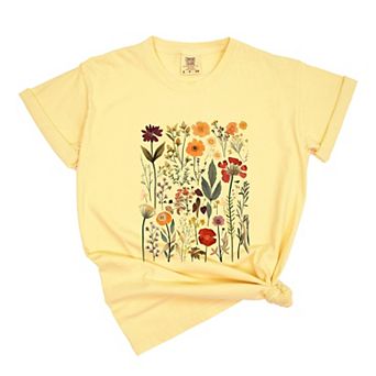 Simply Sage Market Vintage Pressed Flowers Garment Dyed Tee