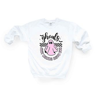Just Wanna Have Fun Checkered Sweatshirt