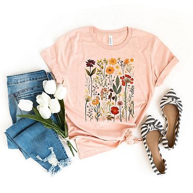Simply Sage Market Vintage Pressed Flowers Short Sleeve Tee