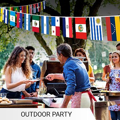 G128 Latin America 20 Countries 150D String Flag