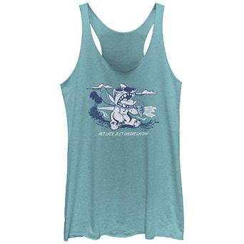 Juniors' Lilo & Stitch Not Lazy Energy Saving Graphic Tank Top