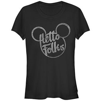 Disney's Mickey Mouse Juniors' Hello Folks Graphic Tee