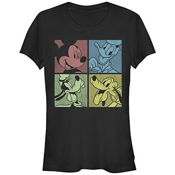 Disney's Mickey Mouse & Friends Juniors' Color Boxes Graphic Tee