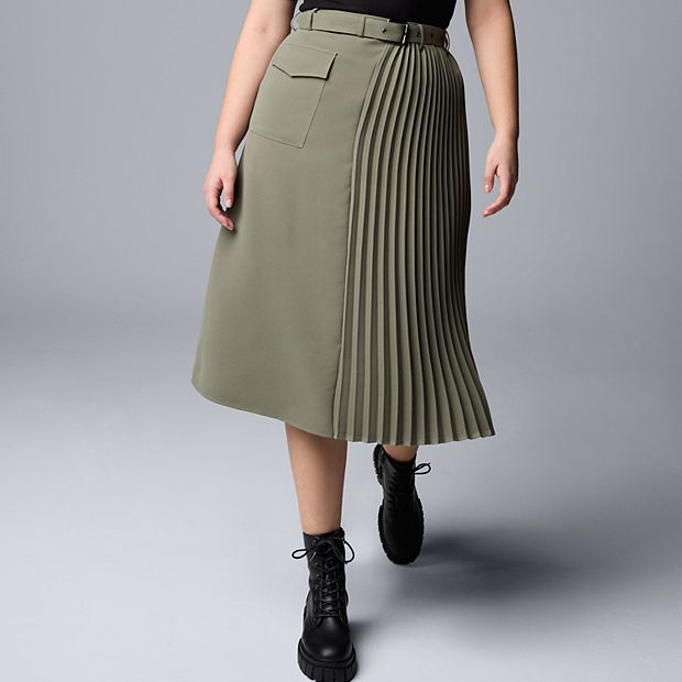 【PORTERNA】Vera May Long Skirt Piazia Maxi Skirt Green Curve | Princess Polly