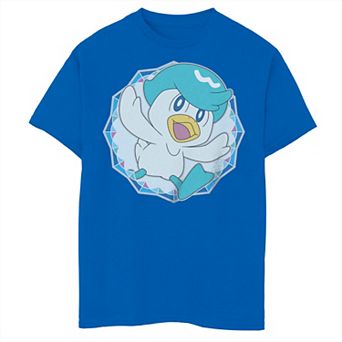 Boys 6-20 Pokemon Scarlet Violet Quaxly Sparkle Circle Badge Tee