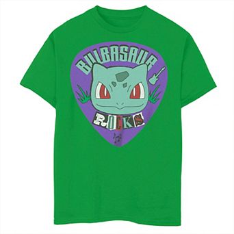 Boy's Pokemon Bulbasaur Rocks Guitar Pick Tee