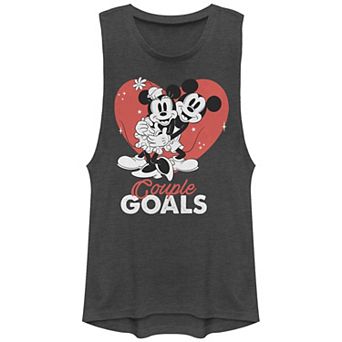 Disney's Mickey Mouse & Minnie Juniors' Couple Goals Festival Muscle Tank Top