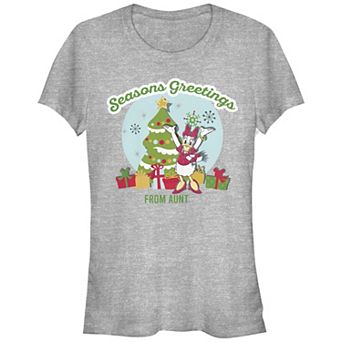 Disney's Daisy Duck Juniors' Season's Greetings From Aunt Graphic Tee