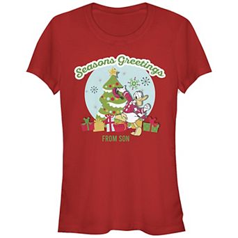 Disney's Donald Duck Juniors' Season's Greetings From Son Graphic Tee