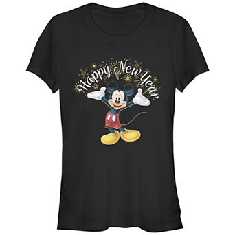 Disney's Mickey Mouse Juniors' Happy New Year Fireworks Graphic Tee