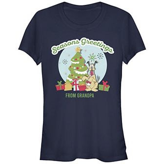 Disney's Mickey Mouse Juniors' Pluto Season's Greetings From Grandpa Graphic Tee