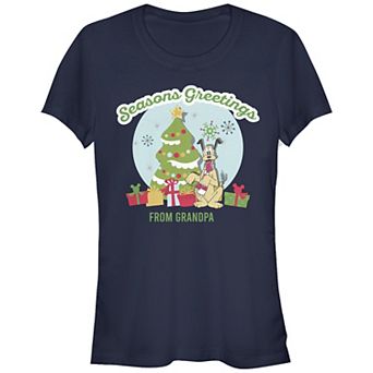 Disney's Mickey Mouse Juniors' Pluto Season's Greetings From Grandpa Graphic Tee