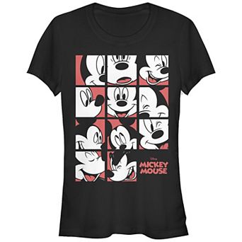 Disney's Mickey Mouse Juniors' Expressions Grid Graphic Tee