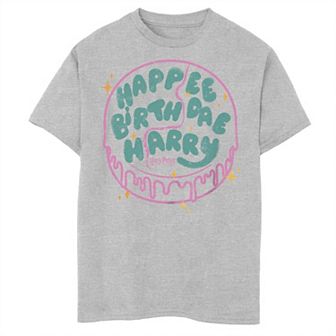 Boys 8-20 Harry Potter And The Deadly Hallows Happee Birthdae Harry Cake Graphic Tee