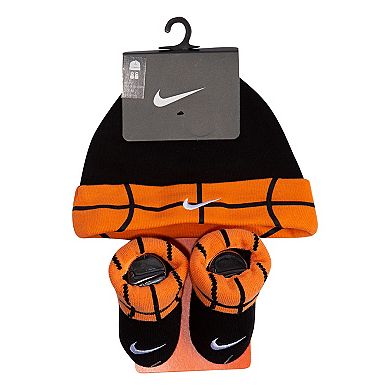 Newborn Baby Nike Basketball Hat and Booties Set