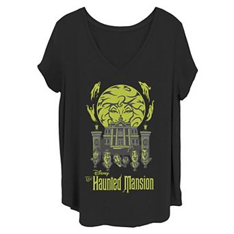 Disney's The Haunted Mansion Women's Singing Busts Madame Leota House V-Neck Tee