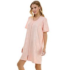 WMNS Short Sleeve Mini Satin Robe - Lace Back and Shoulder / Wide