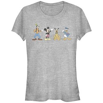 Disney's Mickey Mouse & Friends Juniors' Waving Hello Graphic Tee
