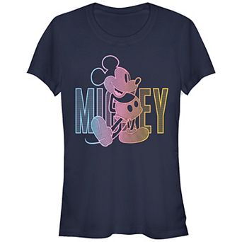 Disney's Mickey Mouse Juniors' Gradient Lines Graphic Tee