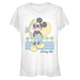 Disney's Mickey Mouse Juniors' Beach Cool Vibes Graphic Tee