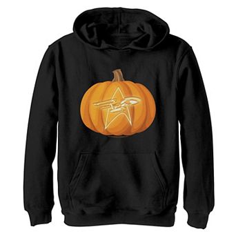 Boys 8-20 Star Trek Enterprise Jack O Lantern Graphic Hoodie