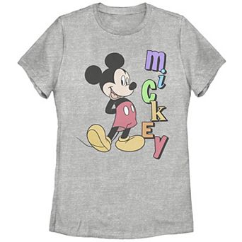 Disney's Mickey Mouse Juniors' Colorful Name Graphic Tee