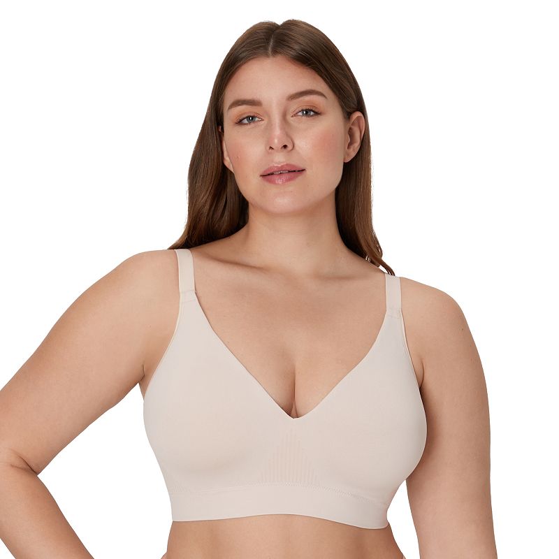 Bali Comfort Revolution Seamless Wirefree Bra DF3380, Women's, Size: Large, Sandshell