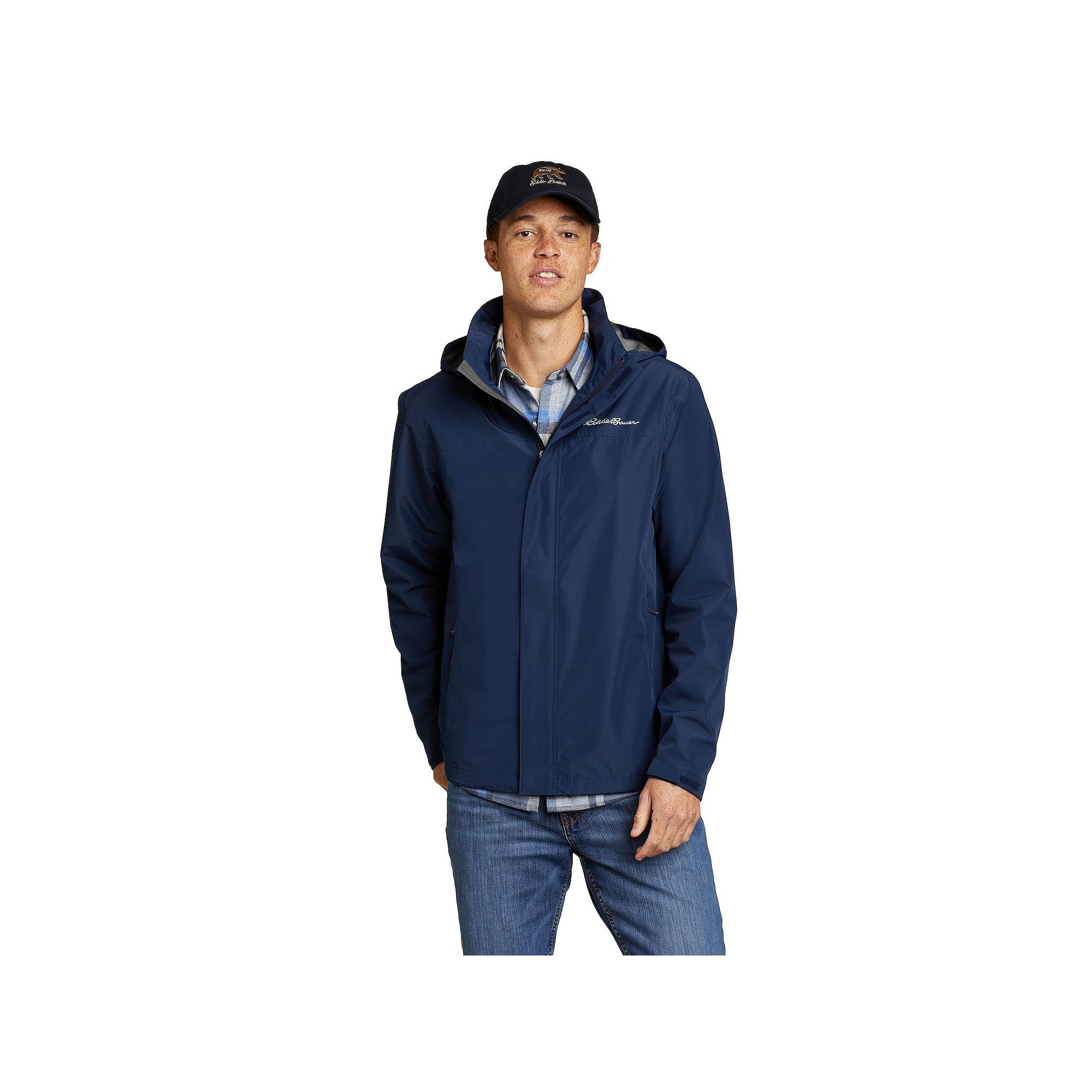 Big & Tall Eddie Bauer Rainfoil Jacket, Mens, Size: Medium Tall, Medium Bl