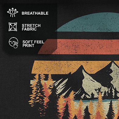 Men's Deeply Wild Forest Mountains Graphic Tee