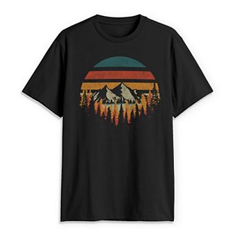Men's Deeply Wild Forest Mountains Graphic Tee