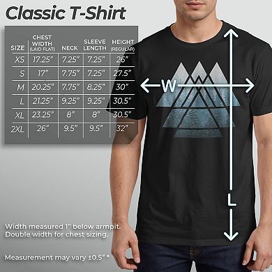 Men's Sacred Geometry Misty Forest Graphic Tee