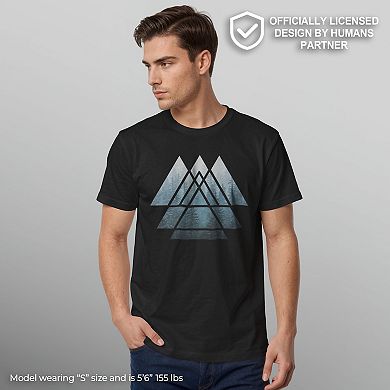 Men's Sacred Geometry Misty Forest Graphic Tee