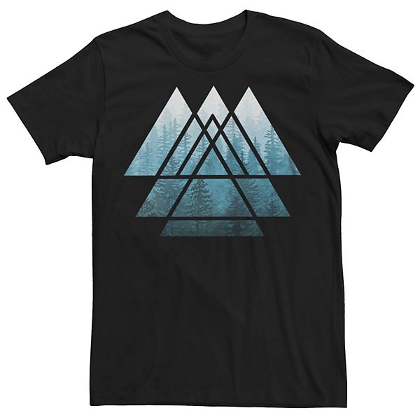 Men's Sacred Geometry Misty Forest Graphic Tee