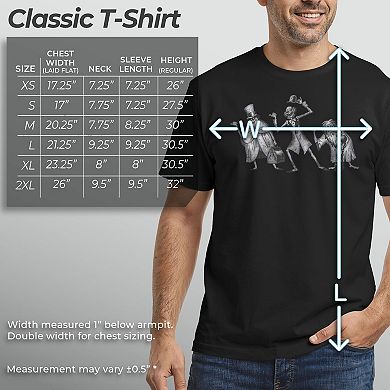 Men's The Haunted Mansion Hitchhiking Ghosts Graphic Tee