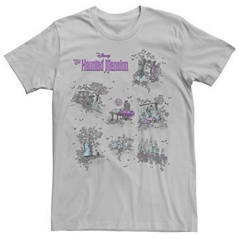 Men's The Haunted Mansion Map Graphic Tee