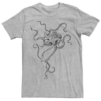 Men's Octopus Bubbles Graphic Tee