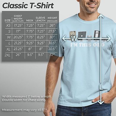 Men's I'm This Old Retro Line Up Graphic Tee