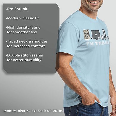 Men's I'm This Old Retro Line Up Graphic Tee