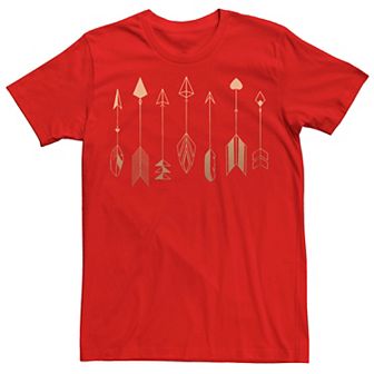Men's Gold Arrows Line Up Graphic Tee