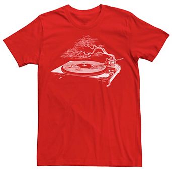 Men's Record Player Bonsai Sound of Zen Graphic Tee