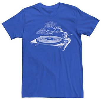 Men's Record Player Bonsai Sound of Zen Graphic Tee