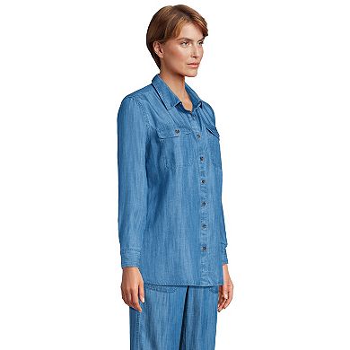 Women's Lands' End Heritage Long Sleeve Shirt