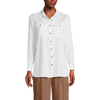Women's Lands' End Heritage Long Sleeve Shirt