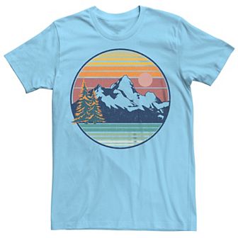 Men's Mountain View Landscape Circle Graphic Tee